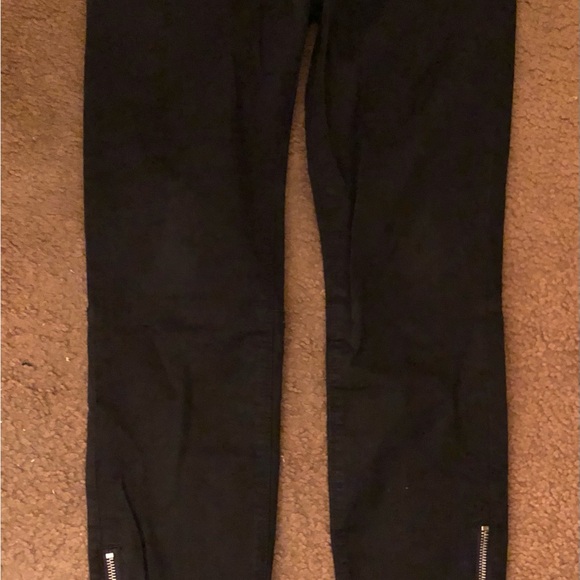 TNA skinny jeans with zippers. Size 2. Color black. - Picture 2 of 6